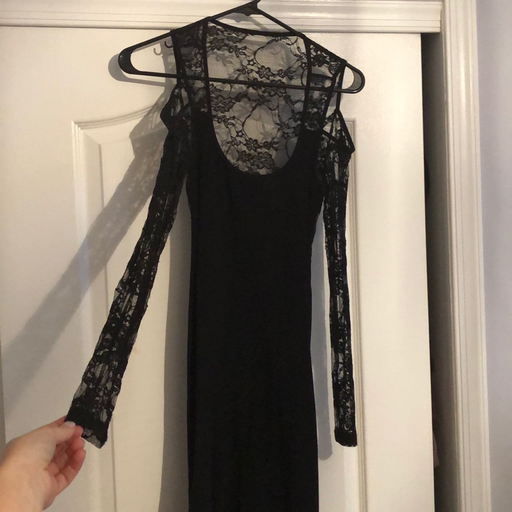 Black mini dress